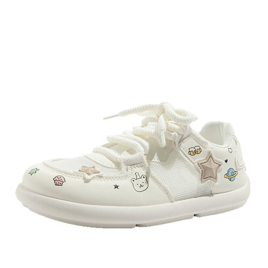 Damen Sneakers mit verspieltem Cartoon-Design und atmungsaktiver Oberfläche EB