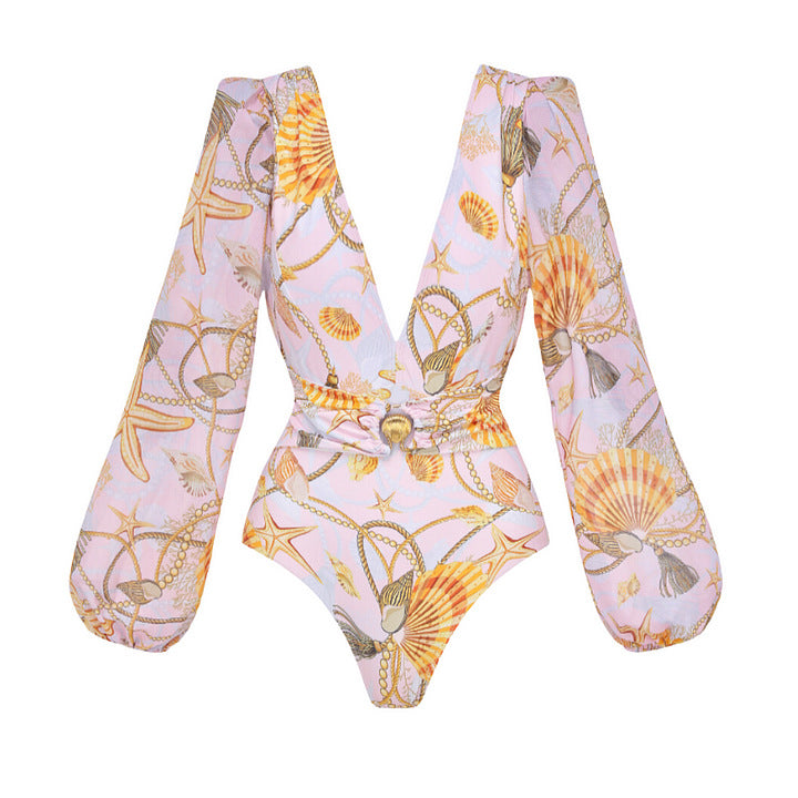 Damen Badeanzug und Maxi-Rock Set EB