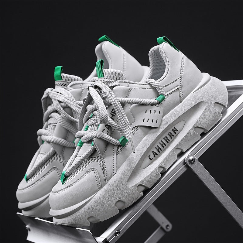 Damen Chunky Sneakers mit atmungsaktiver Mesh-Oberfläche und gepolsterter Sohle EB