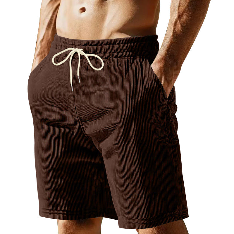 Herren nan knielange Bermudashorts mit elastischem Bund Kordelzug und Seitentaschen EB
