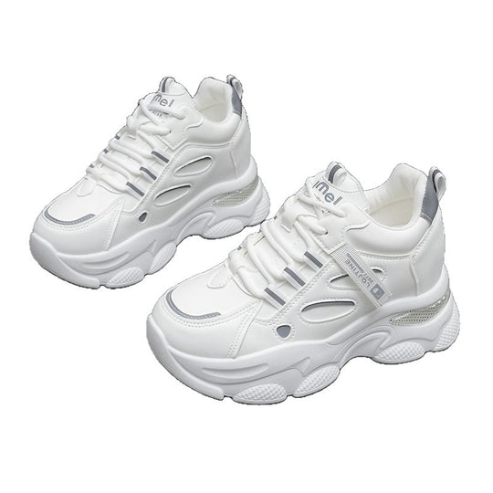 Damen Sportliche Chunky Sneakers mit atmungsaktiver Obermaterialkombination EB