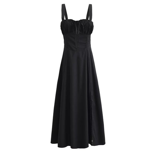 Damen Maxikleid mit gerafftem Oberteil EB