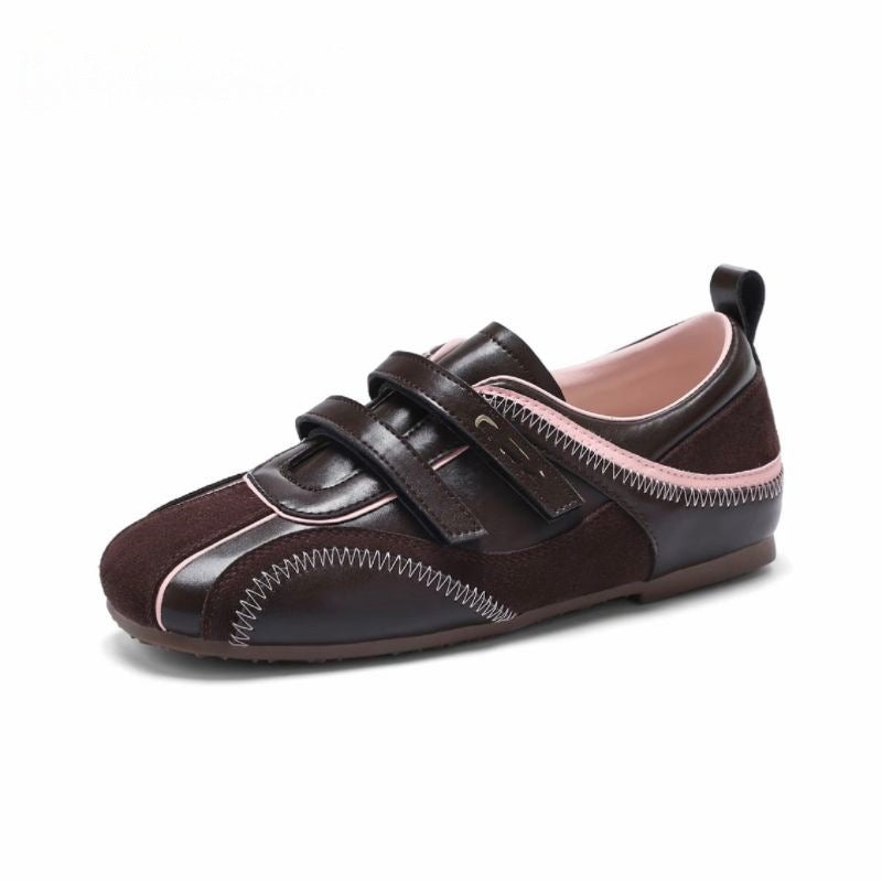 Damen Sportliche Sneakers mit metallic Akzenten und praktischen Klettverschlüssen EB