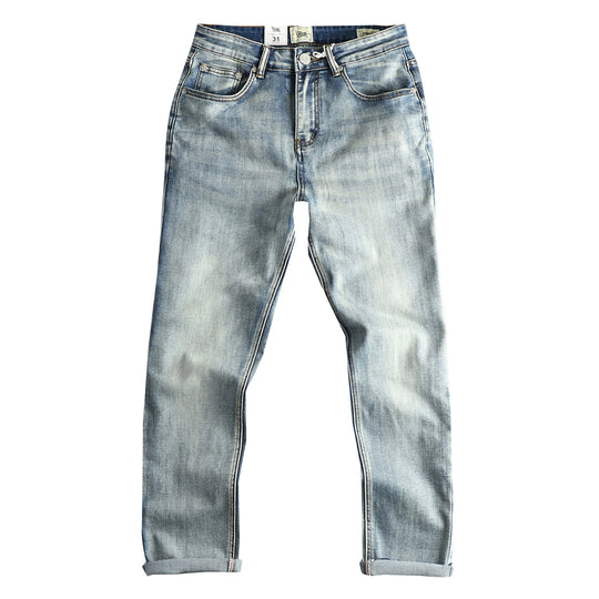 Damen Slim-Fit Jeans mit lässigen Fransen EB
