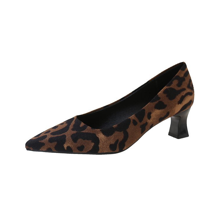 Damen elegante Spitzenpumps mit Komfort-Blockabsatz EB