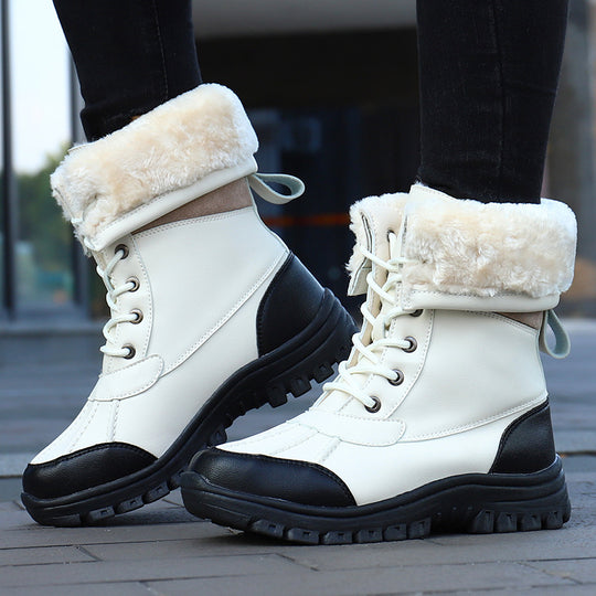 Damen Gefütterte Winterstiefel mit rutschfester Sohle EB