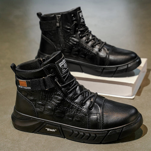 Herren Sportliche Winterstiefel mit rutschfester Sohle und isolierendem Innenfutter EB