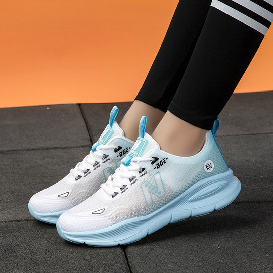 Damen Leichte und atmungsaktive Fitness-Sneaker mit dämpfender Sohle EB