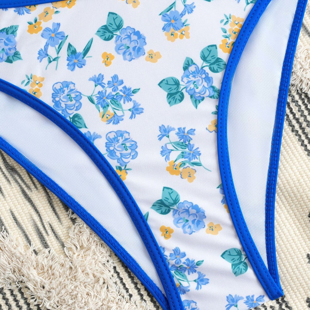 Damen Bikiniset mit verspieltem Blumendesign und komfortablem Schnitt EB