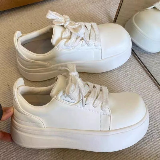 Damen Komfortable Plateau-Sneaker mit atmungsaktivem Obermaterial EB