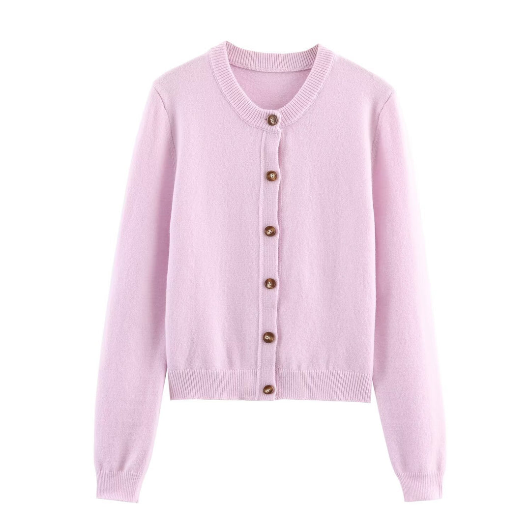 Damen Strickjacke mit eleganten Knopfdetails EB
