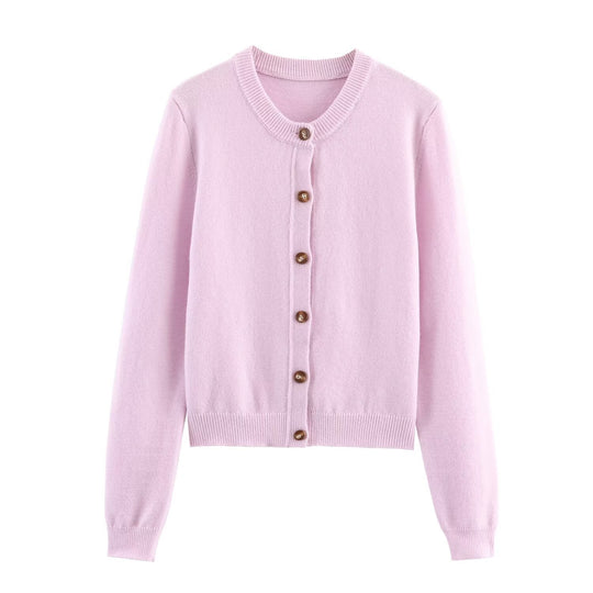 Damen Strickjacke mit eleganten Knopfdetails EB