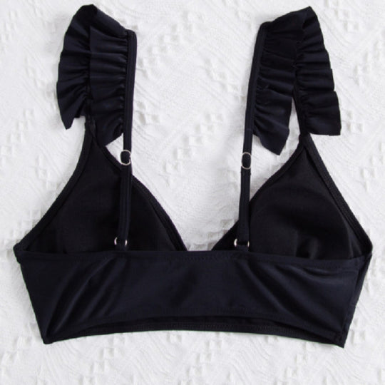Damen Triangel-Bikinioberteil mit voluminösen Rüschendetails EB