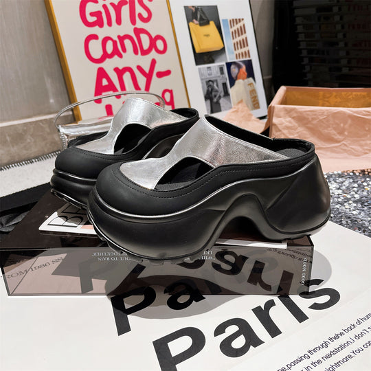 Damen modische Clogs mit konturierter Sohle EB