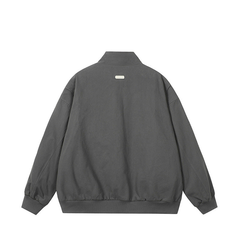 Herren modische Steppjacke mit hohem Kragen und seitlichen Reißverschlusstaschen EB