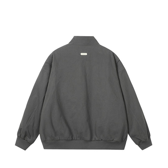 Herren modische Steppjacke mit hohem Kragen und seitlichen Reißverschlusstaschen EB