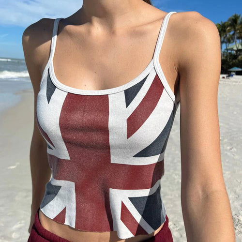 Damen Crop-Top mit Britischem Motiv EB