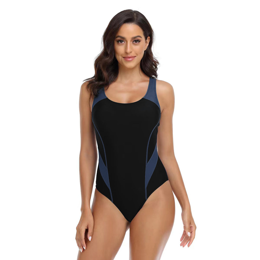 Damen Sportlicher Einteiler Badeanzug mit ergonomischem Schnitt EB