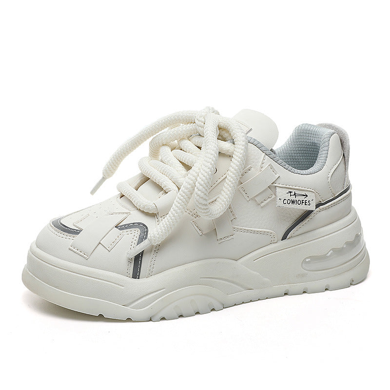 Damen Sportliche Chunky Sneakers mit atmungsaktivem Obermaterial und verstärktem Dämpfungssystem EB
