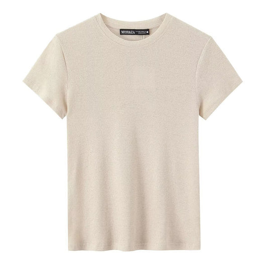 Damen Freizeit T-Shirt aus bio-zertifizierter Baumwolle mit rundem Hals und komfortablem Schnitt EB