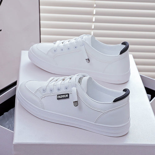 Damen Sportliche Sneakers mit seitlichem Logo und klassischem Design EB
