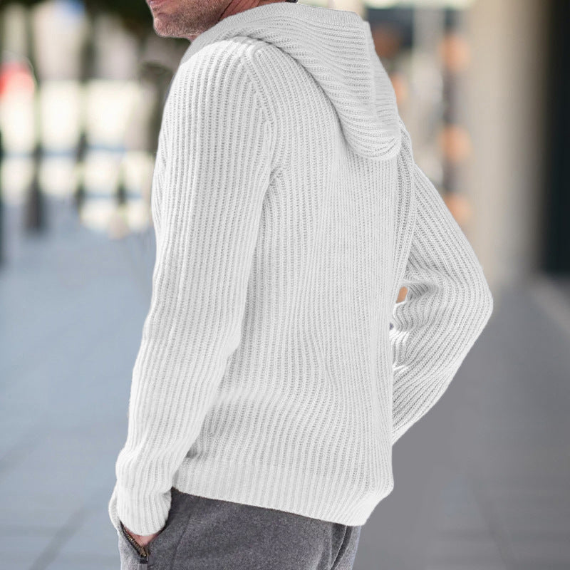 Herren Strickjacke mit strukturierter Oberfläche und praktischen Taschen EB
