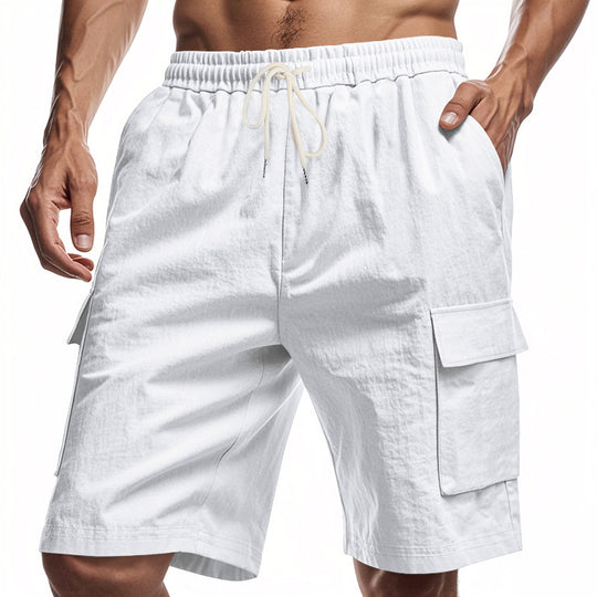 Herren Cargo-Shorts mit mehreren praktischen Taschen und elastischem Bund EB