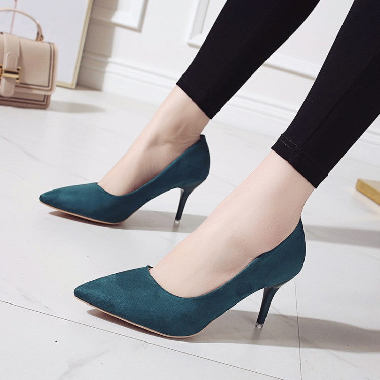 Damen nan spitze Court-Pumps mit schlankem Stilettoabsatz und gepolsterter Komfortinnensohle EB