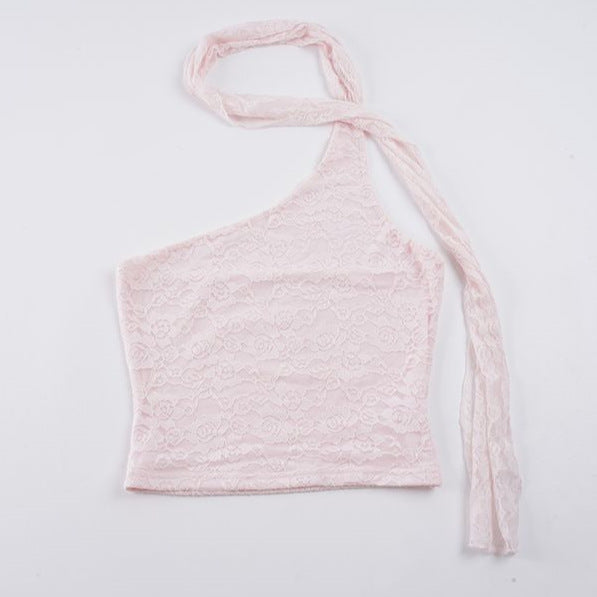 Damen asymmetrisches Top mit schickem Halsteil EB