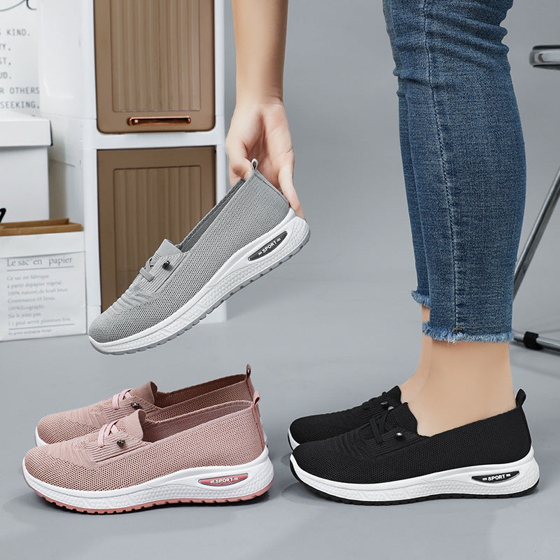 Damen Leichte Slip-On Sportschuhe mit weichem Mesh-Obermaterial EB