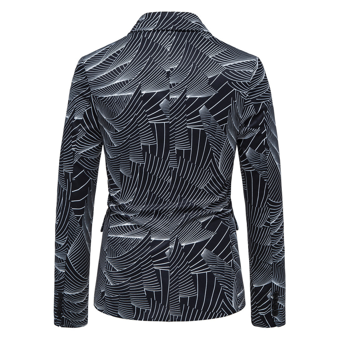 Damen modischer Blazer mit floralem Motiv EB