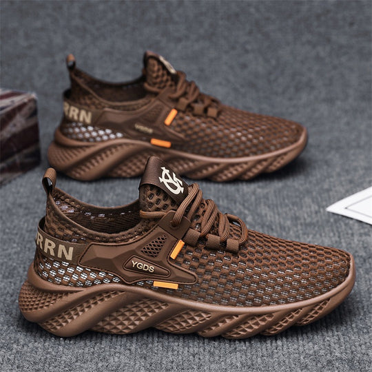 Damen Leichte Lauf-Sneaker mit atmungsaktivem Mesh-Obermaterial und rutschfester Sohle EB