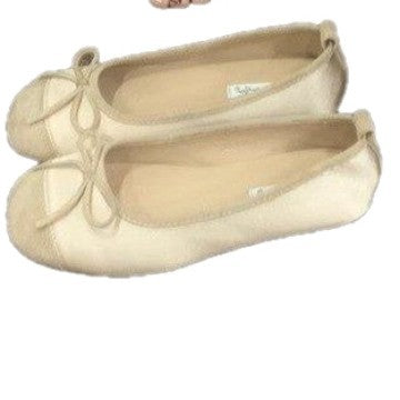 Damen Ballerinas mit zierlichem Schleifenakzent und weichem Innenfutter EB