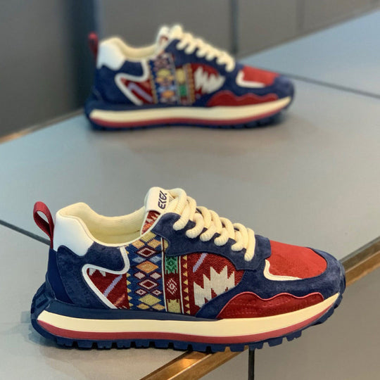 Damen Sportliche Lauf-Sneaker mit Muster EB