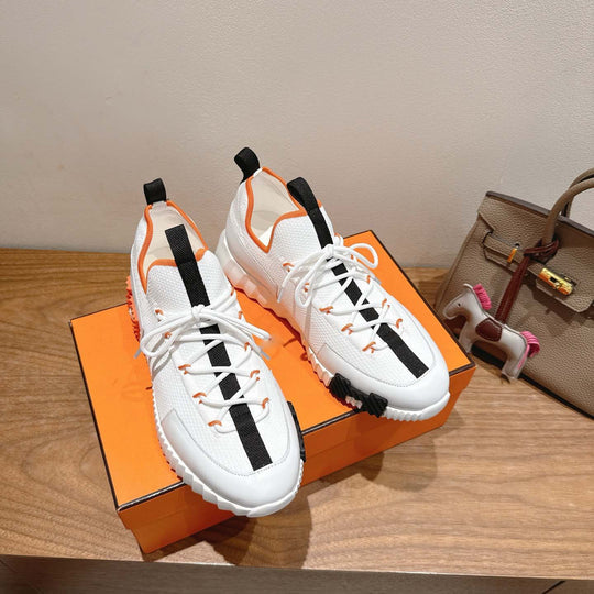 Damen Sportliche Sneakers mit elastischer Strickoberfläche und rutschfester Sohle EB