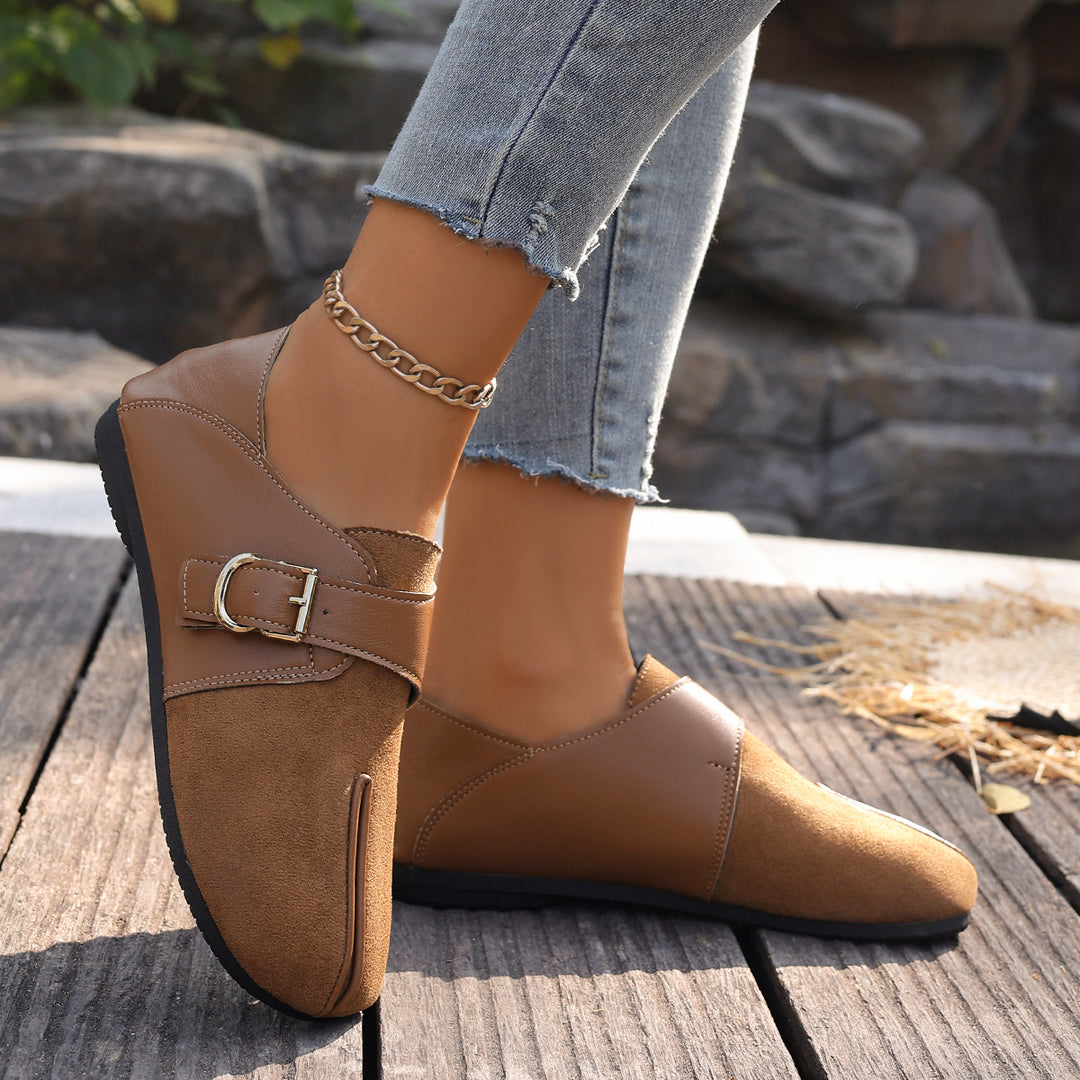Damen bequeme Clogs mit trendigem Riemendesign und komfortabler Fußbettung EB