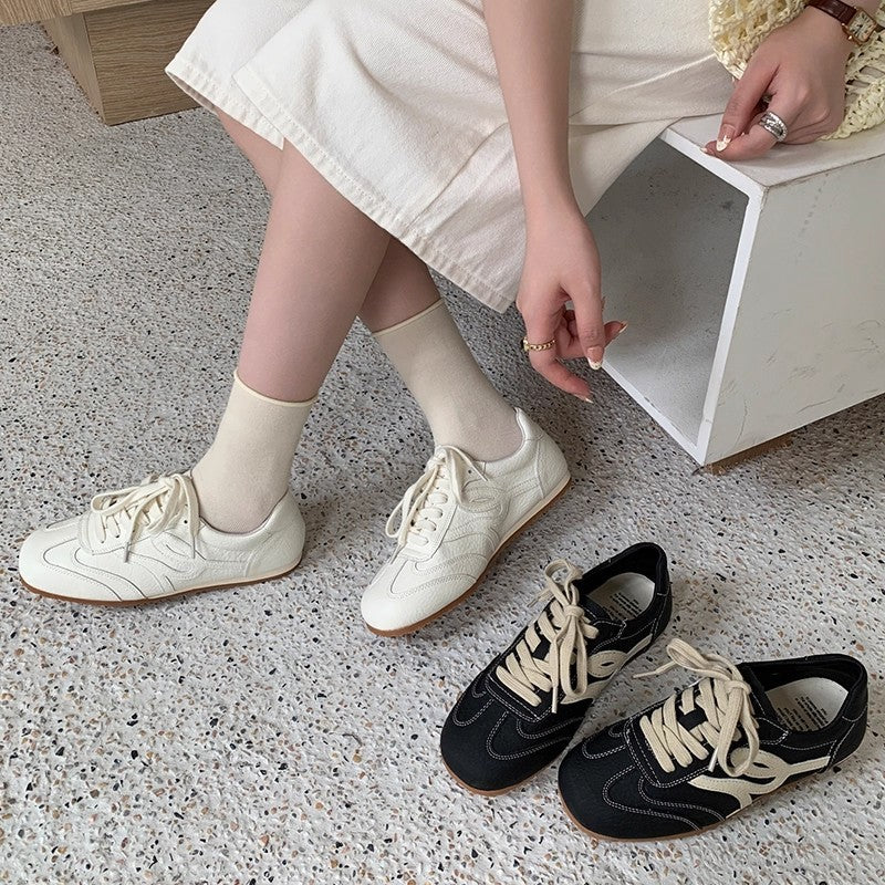 Damen Sneakers im Retro-Design mit atmungsaktivem Obermaterial und robustem Profil EB