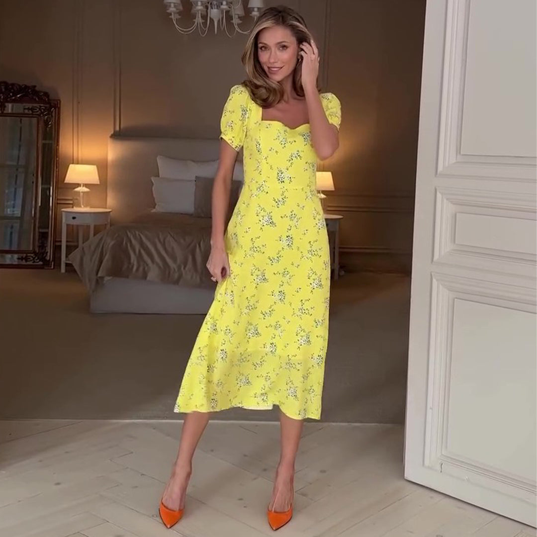Damen Sommerkleid mit floralen Mustern EB