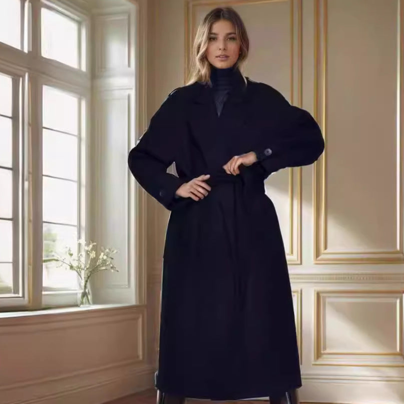 Damen eleganter Duster-Mantel mit geräumigen Taschen und modernem Schnitt EB