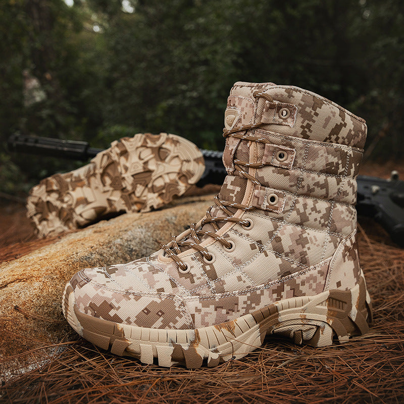 Damen Militärische Outdoor-Winterstiefel mit rutschfester Sohle und isolierender Fütterung EB