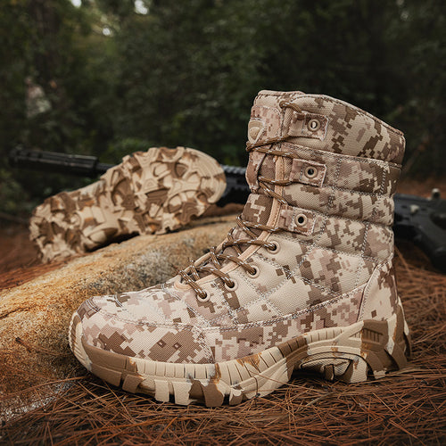 Damen Militärische Outdoor-Winterstiefel mit rutschfester Sohle und isolierender Fütterung EB
