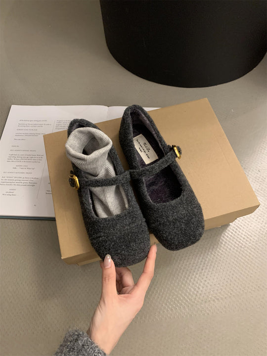 Damen bequeme Hausschuhe mit verstellbarem Riemen und weichem Innenfutter EB