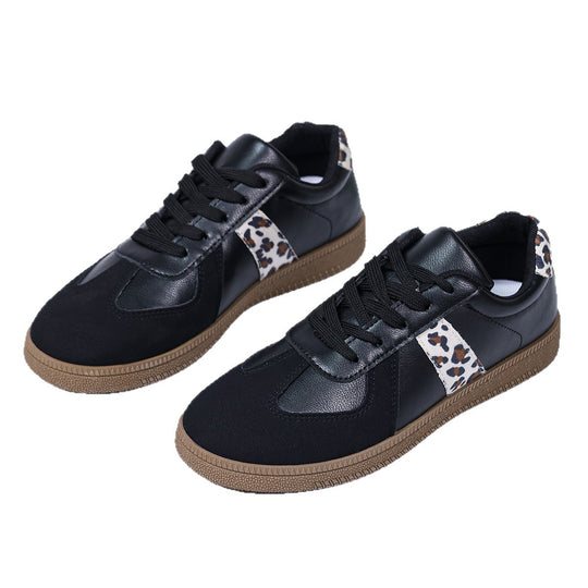 Damen Sneakers im modischen Leo-Design mit bequemer Sohle EB