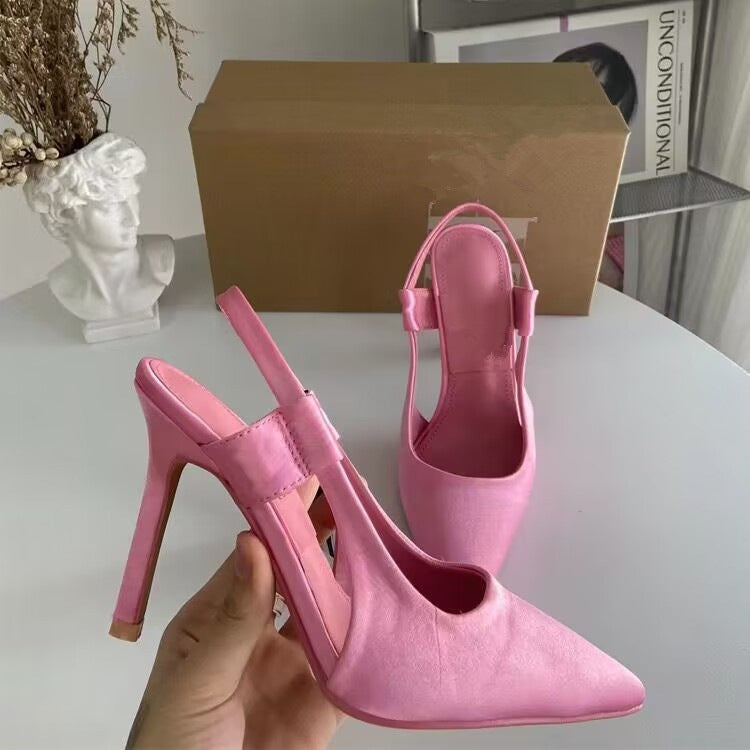 Damen Elegante Slingback-Pumps mit modischem Schnitt und hohem Absatz EB
