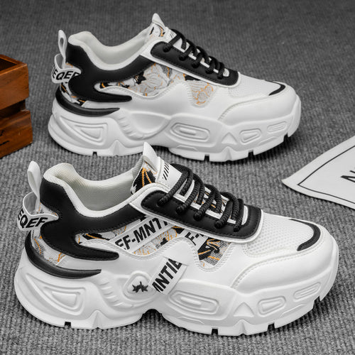 Damen Sportliche Chunky Sneakers mit atmungsaktiver Mesh-Oberfläche und modischen Akzenten EB