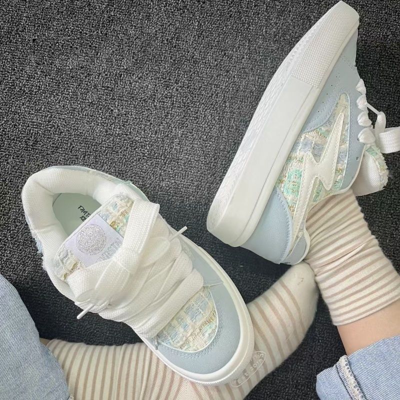 Damen modische Sneakers mit einzigartiger Textur und komfortabler Sohle EB