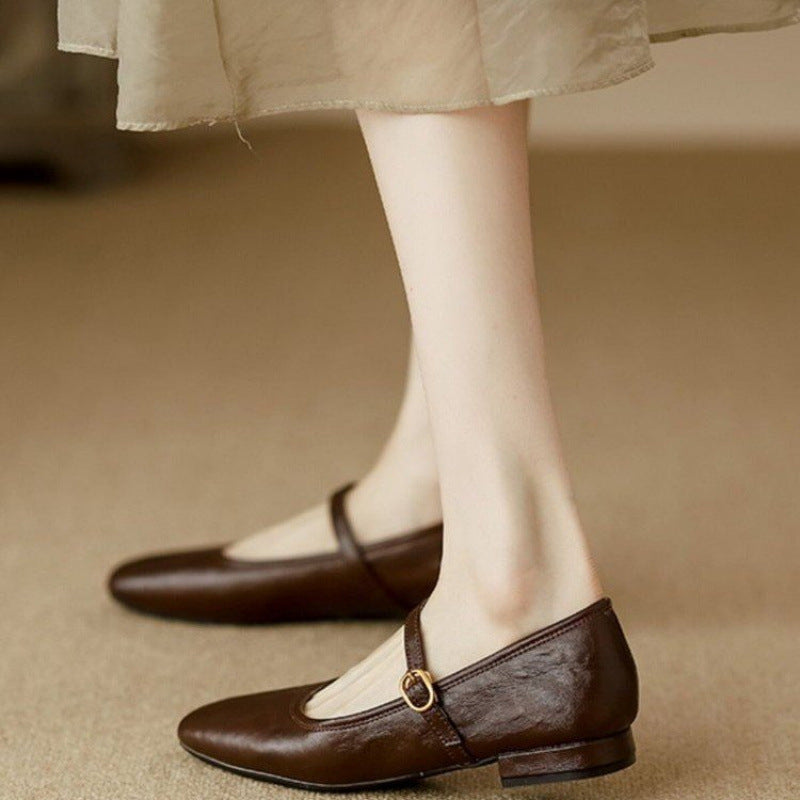 Damen Ballerinas mit modischem Riemchen EB