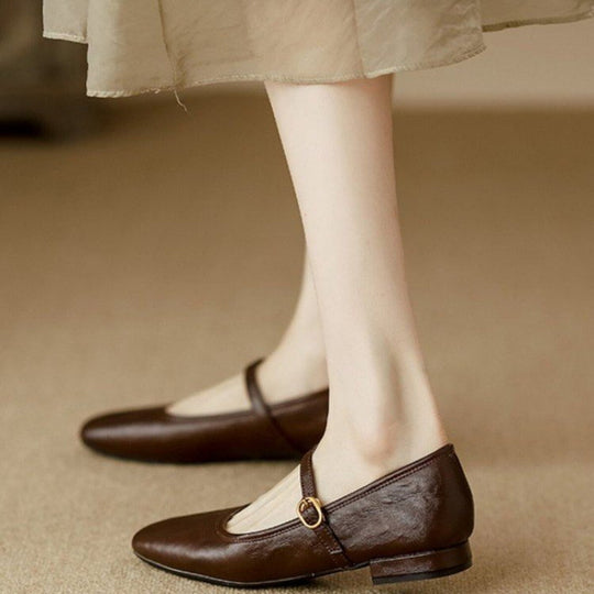 Damen Ballerinas mit modischem Riemchen EB
