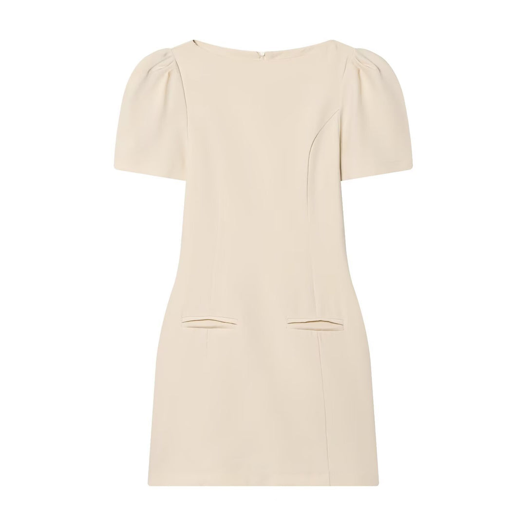 Damenkleid mit Puffärmeln und tailliertem Schnitt EB