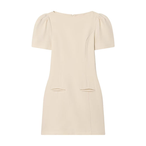 Damenkleid mit Puffärmeln und tailliertem Schnitt EB